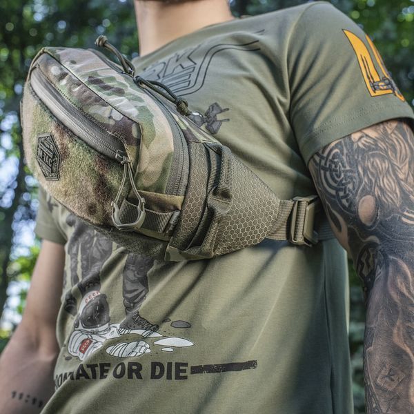 Сумка поясная M-Tac Waist Bag Elite Hex Multicam/Ranger Green 29522 фото