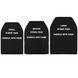 Імітація бронепластин Wosport SAPI Medium plate dummy set Black 33907 фото 2