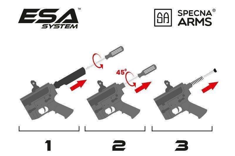 Страйкбольная штурмовая винтовка Specna Arms M4 CQB Edge SA-E12 PDW Chaos Grey 20179 фото