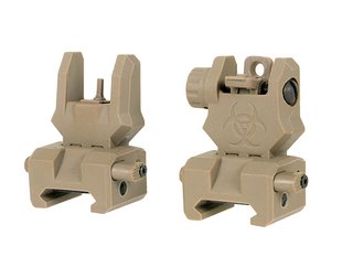 Прицільні пристрої FMA Front/Rear Sight Set Dark Earth 28244 фото