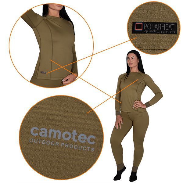 Термобелье женское Camo-Tec Pani Polarheat QS Tan Size S 30403-s фото