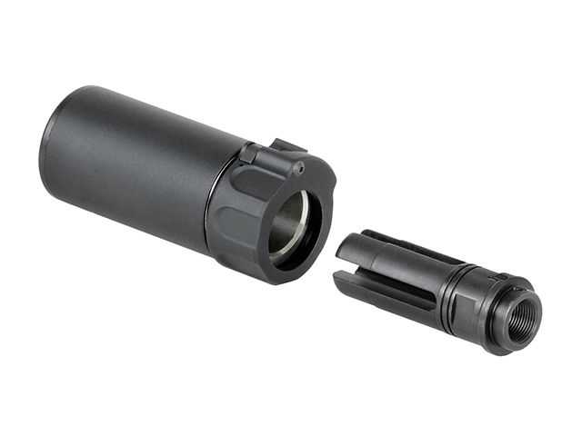 Страйкбольний глушник 5KU Socom 556 Short (90 mm) Black 23156 фото