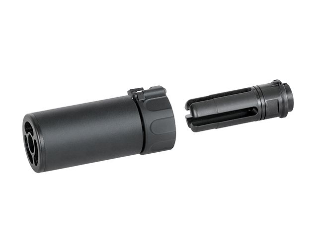 Страйкбольний глушник 5KU Socom 556 Short (90 mm) Black 23156 фото