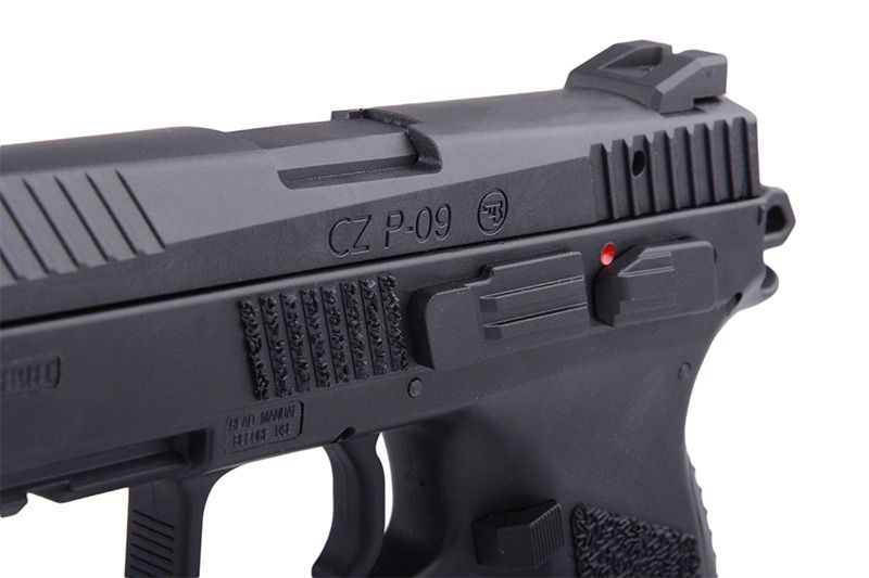 Страйкбольний пістолет ASG CZ P-09 GBB Black 12610 фото