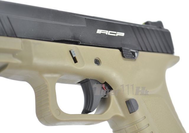 Страйкбольний пістолет APS Action Combat Pistol CO2 Tan 10220 фото