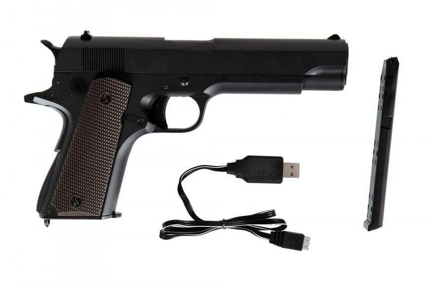 Страйкбольний пістолет Cyma Colt 1911 CM.123S Mosfet Edition AEP 21955 фото