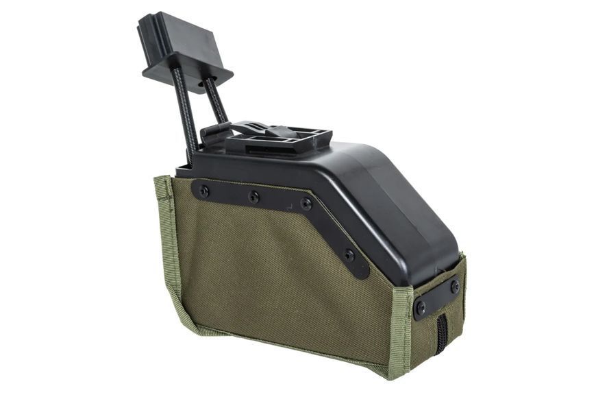 Магазин страйкбольный механический Specna Arms 1500 BBs for SA-249 Olive 34081 фото