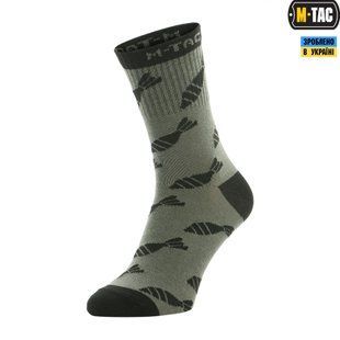 Шкарпетки M-TAC Легкі MK.3 Mortar Bombs Olive Size 39-42 16170-39-42 фото