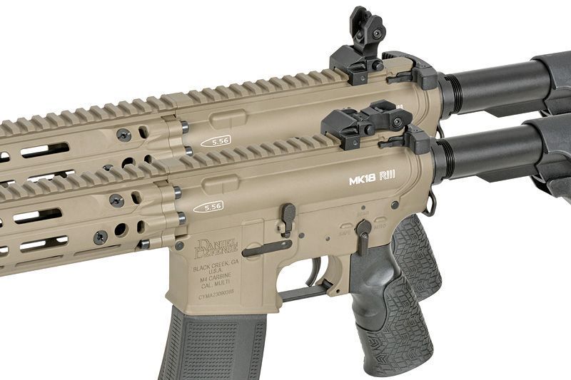 Страйкбольна штурмова гвинтівка Cyma Platinum Daniel Defense M4A1 RIII 14.5" Tan 33134 фото