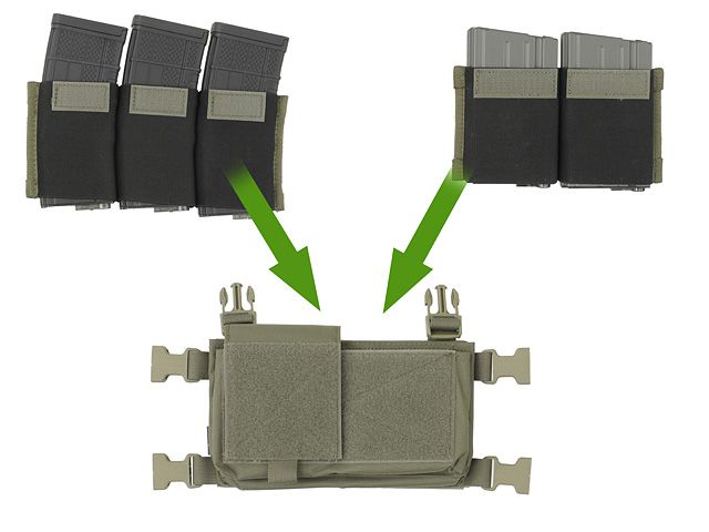 Розвантажувальний жилет Emerson Chest Rig Micro MK3 Ranger Green 24204 фото