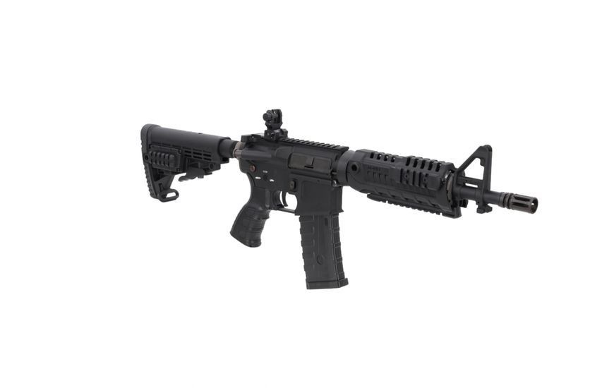 Страйкбольна штурмова гвинтівка King Arms CAA M4 CQB Advance Series airsoft Carbine Black 34165 фото