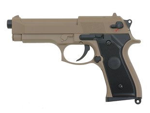 Страйкбольний пістолет Cyma Beretta M92F/M9 CM.126 AEP Tan 5663 фото