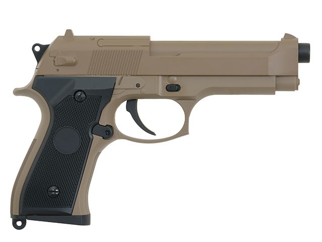 Страйкбольний пістолет Cyma Beretta M92F/M9 CM.126 AEP Tan 5663 фото