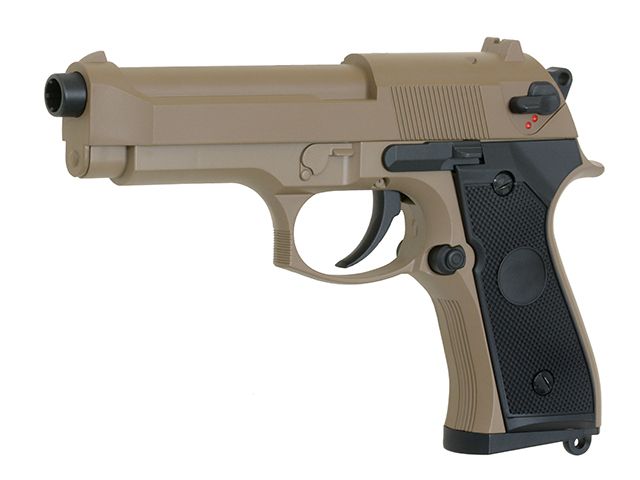 Страйкбольний пістолет Cyma Beretta M92F/M9 CM.126 AEP Tan 5663 фото