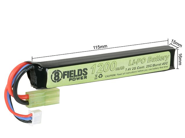 Акумулятор 8Fields LiPo 7.4V 1200mAh 25/40C 27697 фото