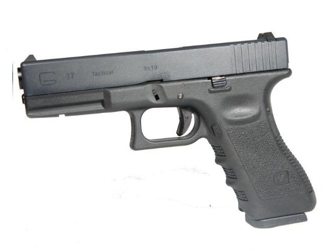 Страйкбольный пистолет WE Glock 17 Gen3. WE-057 GBB Black 299 фото