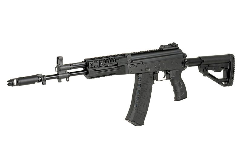 Приклад D-Day Collapsible Stock Aeg AK12/AKM/AK74 Black 24807 фото