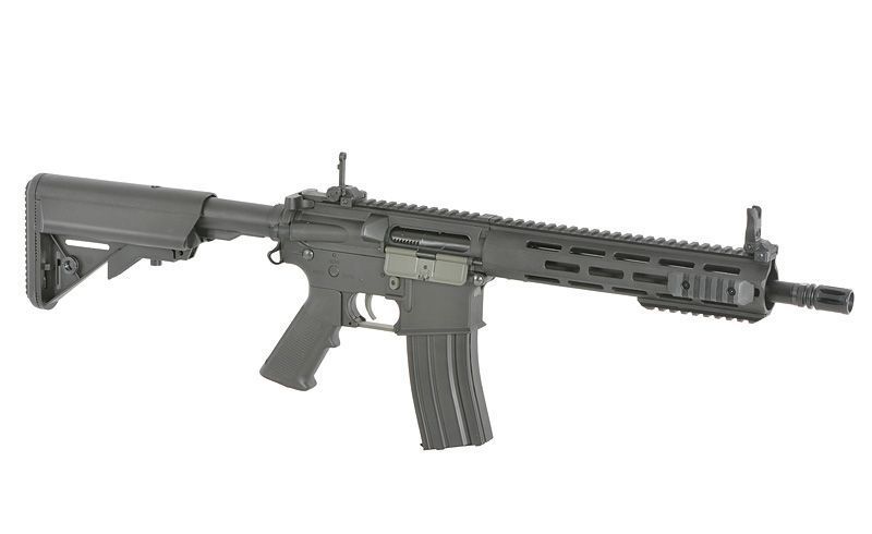 Страйкбольна штурмова гвинтівка S&T M4 Carbine 11.5" Airsoft Assault Rifle Sports Line ETU Black 33293 фото