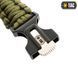 Браслет паракордовий M-Tac з кресалом компасом свистком Olive Size M 17148-m фото 4
