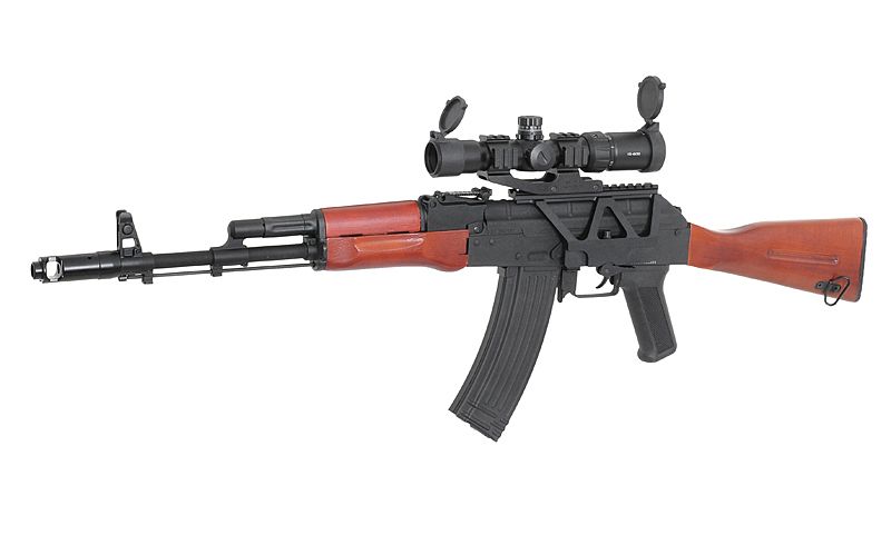 Ластівчин хвіст M-Etal Railed Scope Mount AK Black 4031 фото