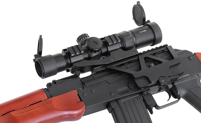 Ластівчин хвіст M-Etal Railed Scope Mount AK Black 4031 фото