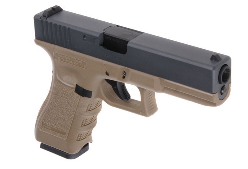 Страйкбольний пістолет WE Glock 17 Gen.3 Metal Tan GBB 302 фото