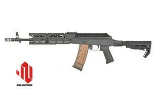 Страйкбольна штурмова гвинтівка Cyma Platinum Strike Industries AK-TRAX ETU Eshooter Black 32703 фото