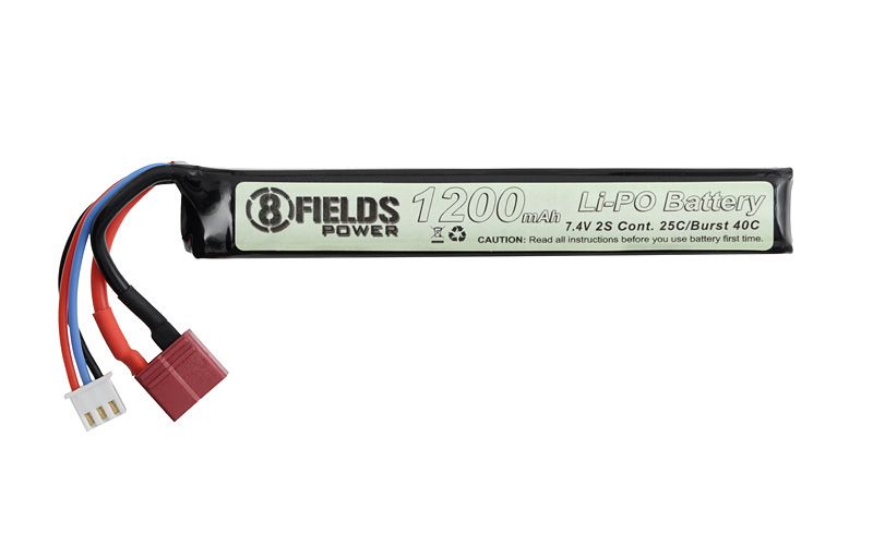 Акумулятор 8Fields LiPo 7.4V 1200mAh 25/40C T-Conector 29545 фото