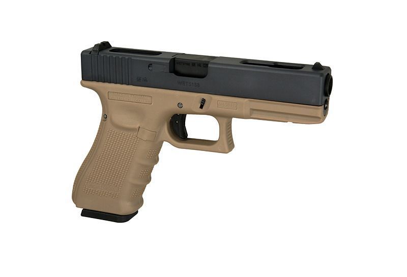 Страйкбольний пістолет WE Glock 18C Gen4. Metal Tan GBB 305 фото
