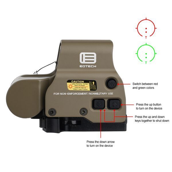 Коліматор Wadsn Red/Green Holographic Hybrid Sight - EXPS DE 35211 фото