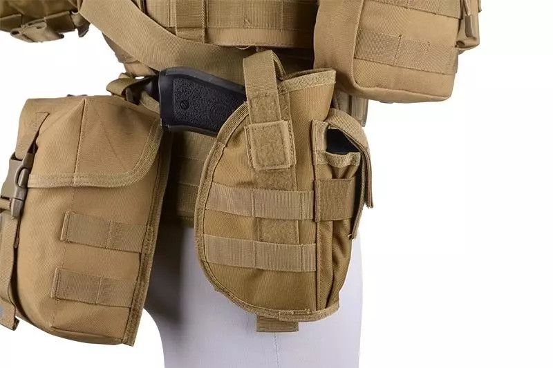 Кобура GFC Universal Holster With Magazine Pouch Tan 24718 фото