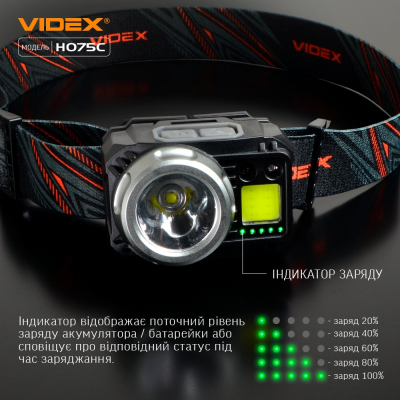 Купити Налобний світлодіодний ліхтарик Videx VLF-H075C в магазині Strikeshop