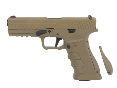 Купити Страйкбольний пістолет APS XTP Xtreme Training Pistol Green Gas Desert в магазині Strikeshop
