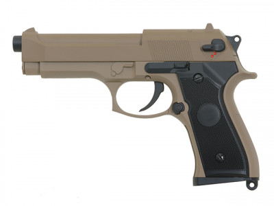 Купити Страйкбольний пістолет Cyma Beretta M92F/M9 CM.126 AEP Tan в магазині Strikeshop