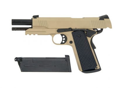 Купити Страйкбольний пістолет Army Kimber Desert Warrior Metal R28 Tan Green Gas в магазині Strikeshop
