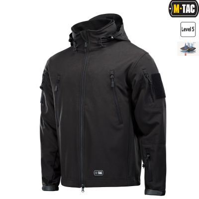 Куртка Soft-Shell M-Tac з Підстьожкою Black Size XL