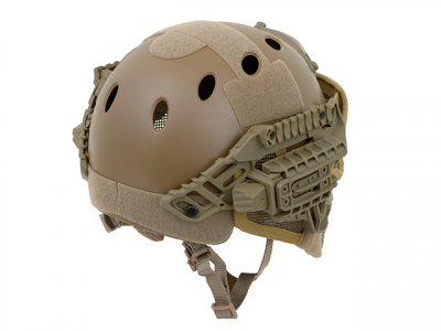 Купити Шолом тактичний EMERSON з металевою маскою система G4 TAN в магазині Strikeshop