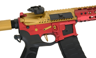 Купити Страйкбольна штурмова гвинтівка APS ASR121 GOLD DRAGON FULLMETAL GOLD/RED/BLACK EBB в магазині Strikeshop