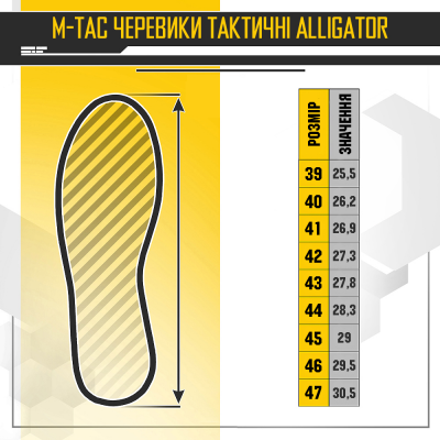 Тактичні черевики M-Tac Alligator Coyote Size 44