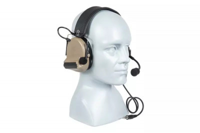 Навушники активні з комунікатором Z-Tactical Com II Headset Dark Earth/Multicam