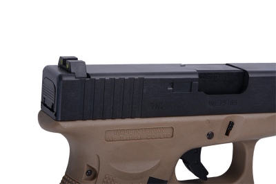 Купити Страйкбольний пістолет WE Glock E27 Gen 4 GBB Tan в магазині Strikeshop