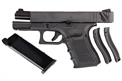 Купити Страйкбольний пістолет WE Glock 23 Gen.4 GBB Black в магазині Strikeshop
