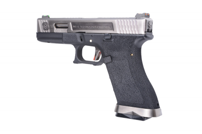 Купити Страйкбольний пістолет WE Glock 17 Force Metal Blk-Silver GBB в магазині Strikeshop