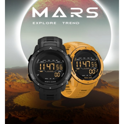 Купити Годинник North Edge Mars Pro 5BAR Black в магазині Strikeshop