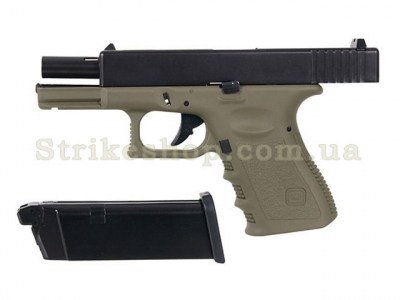 Купити Страйкбольний пістолет Glock 32 KJW Metal Olive Green Gas в магазині Strikeshop