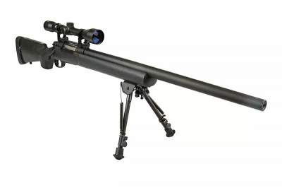 Купити Страйкбольна снайперська гвинтівка Snow Wolf SW-04 з прицілом та сошками в магазині Strikeshop