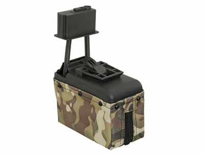 Купити Електробункер BattleAxe M249 1500 rd Multicam в магазині Strikeshop