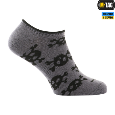Шкарпетки M-TAC Літні Легкі Pirate Skull Dark Grey Size 43-46