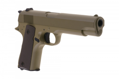 Купити Страйкбольний пістолет Cyma Colt 1911 CM.123 AEP Tan в магазині Strikeshop