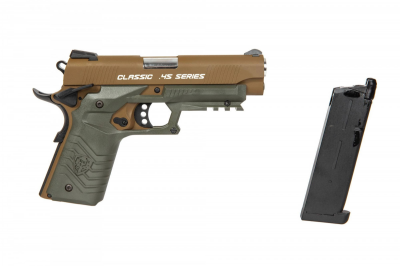 Купити Страйкбольний пістолет HFC HG-172 Tan/Olive Drab в магазині Strikeshop